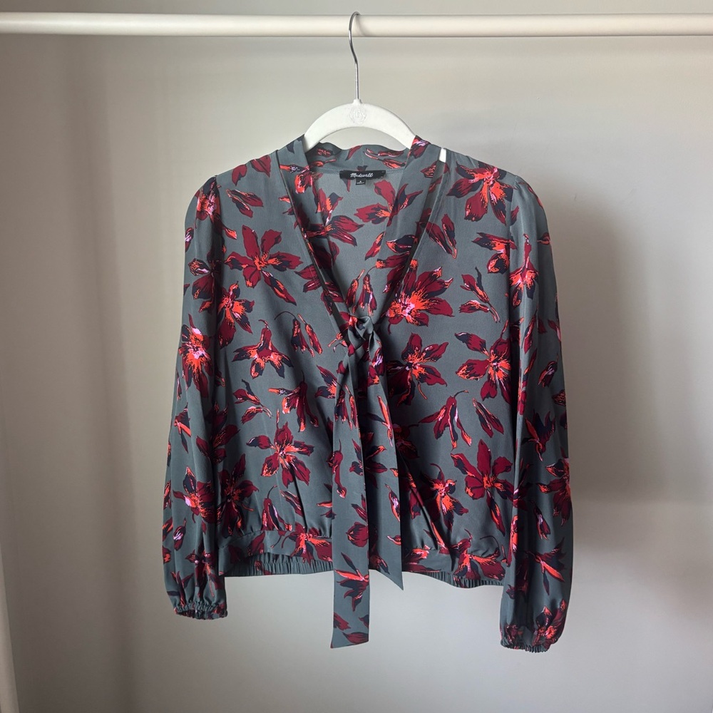 Madewell Silk Floral Blouse